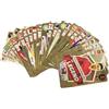 Rcxnm 55 carte collezionabili di calcio mondiale, gioco di carte (oro)