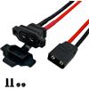 FLY RC Amass XT90H XT90E-F Spina Maschio Femmina Adattatore Connettore di Estensione con Alloggiamento Guaina con 12AWG 20cm Filo in Silicone per RC Lipo Batteria FPV Racing Drone