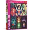 Trefl - Puzzle 2in1: Disney Princess, Principesse Incantate - 2 x 200 Pezzi - Set di Due Puzzle per Ragazzi