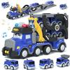 Lehoo Castle Macchina Polizia Giocattolo, Macchinine per Bambini 2 Anni con Luci e Musica, Camion Giocattolo per Bambini, Giochi Bimbo 3 Anni
