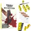 Panda Loco Forensics CSI Crime Scene Kit - 10 Evidence Marker, 3 m Do not Cross Evidence Bag, righello forense e guanti - Perfetto per feste misteriose di omicidio