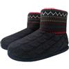 KuaiLu Pantofole Stivaletto Uomo Invernali Chiuse Babbucce a Maglia Stitch Memory Foam Ciabatte Stivaletti Comode Calde Pelose Peluche Lana Cotta Slippers Antiscivolo Scarpe da Casa rosso 44