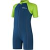Speedo Bambino Learn To Swim Essential Wetsuit Costume intero, Harmony Blu/Verde lucertola, 6-9 M