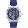 HUGO Orologio Analogico Multifunzione al Quarzo da Uomo Collezione #GRAIL SKELETON con Cinturino in Silicone Blu - 1530375