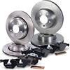 ATEC Germany Set freni incl. dischi anteriori Ø 324 mm ventilati + posteriori Ø 320 mm ventilati + pastiglie freno Compatibile con BMW Serie 5 (E60, E61), Serie 6 (E63, E64)