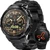 HIDAMEL T3E Smartwatch Uomo, Orologio smartwatch Uomo GPS Integrato, AMOLED 1,43, Chiamata Bluetooth, Impermeabile 5ATM, Bussola, Pressione, 170 Modalità, Durata 40 Giorni, Fessurazione Anti-Crash