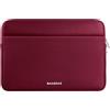 BAAGOAZ Custodia per 16 Pollici MacBook Pro M4 M3 M2 M1 Pro/Max 2025 2024 2023 2022, Compatibile con Parziali 15,6 PC Notebook Chromebook, Caso Borsa Protettiva Sleeve Computer Portatile, Rosso