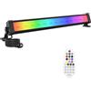 MEIHUA 42W Faretto LED RGB Esterno, Barre Luce LED RGB con Telecomando IP66 Impermeabile 10 Colori 12 Modalità 6 Luminosità Funzione di Memoria Timer Luci Colorate per Festa Corridoio Halloween Natale
