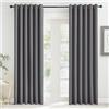 KGORGE Tende Oscuranti per Interni 2 Pezzi L 200 x A 220 CM Tenda Divisoria Termica Isolante con Anelli per Soggiorno Curtains Camera da Letto Moderna, Grigio