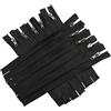 AERZETIX - C61497 - Set di 10 Cerniere lampo N°4 non separabili 18cm in metallo - con tiretto semplice - colore nero - cursore pelletteria decorazione cucito jeans gonna abito pantaloni merceria