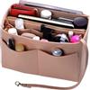 SUQ Organizer da Appendere per Borsa, Borsa Organizzatore Armadio con Gancio, 6 Trasparente Tasche, Organizzatore Armadio, Antipolvere, Lavabile, Salvaspazio, per Armadio, Camera da Letto(Beige)
