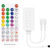 BTF-LIGHTING SK6812RGBW WS2814 TM1824 UCS2904 Microfono integrato SP617E Controller Bluetooth Sincronizzazione modalità musica Timer per RGB IC+ Striscia LED bianca pura APP/pulsante/telecomando IR