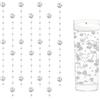 KHDULQ 18 Pezzi Perle Bianco, Floating Pearls Beads, Centrotavola Natalizio, Perle Galleggianti per Vasi, per Vaso, Riempitivo per Bottiglie d'Acqua, Matrimonio, Decorazione Centrotavola (1.2M)