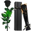 Touloube Rosa Stabilizzata Regalo per la Festa Della Mamma per Donne - Vera Eterna Rosa Nera Fiori Regalo, Idee Regalo Donna Compleanno Anniversario Per Lei, Regali Mamma Fidanzata Moglie Sorella