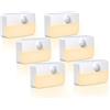 SAMALICAR Luce Notturna a Led con Sensore di Movimento,Notturna,Luce con Sensore di Accensione/Spegnimento Automatico, Luce Per Scale Per Camera da Letto, Corridoio, Cucina (6 Pezzi, Luce calda)