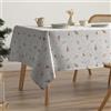 GAMUSI Tovaglia natalizia antimacchia alberi cotone tavolo da pranzo decorazione natalizia rettangolare tocco tessuto 160 x 350 cm