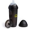 Herobility DC Batman Double Anti-Colic Baby Bottle | Award-Winning Hero Baby Bottles | Soft Breast-Like Teat, Easy Mixing Lid & Net | Safe & Environment-Friendly Materials | 340ml/12 fl oz
