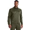 Under Armour Pile con Zip a 1/4 Top, Marine Od Green/Black, S Uomo