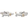 Onyx Art Cuff-Daddy-Gemelli da polso, motivo: bassotto tedesco In onice Art Box