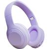 Luojuny Cuffie wireless Cuffie con supporto scheda TF Compatibile con Bluetooth Ricarica di tipo C Cancellazione attiva del rumore Audio sopra l'orecchio per la riproduzione musicale Viola