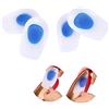 ZJchao Talloniera in silicone 2 paia di Sottopiedi Mezza Gel Plantari Heel Pad antishock del tallone Orthotics fascite plantare cura di piede (Taglia L per EU 39-44)