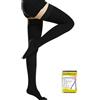 beister Calze a compressione per donna e uomo a punta chiusa lunga, 20-30mmhg Calze di contenimento classe 2 mediche supporto graduale calze a compressione, indicato per vene varicose, edema, volo