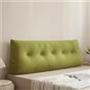 Treer Cuscino da Lettura per Letto Grande Cuscino Schienale Divano Cuscino Lombare per Testiera Wedge Cuscino Cuscino di Supporto Cuscini per Poggialetto Tinta Unita (80 * 40 * 12cm,Verde)