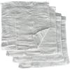 HOME ZEN HOUSEHOLD LINEN set 4 lavette asciugamani bagno 30x30 da bagno per neonato viso con cestino (fenicottero bianco)