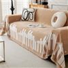 VanderHOME Copridivano 3 Posti Universale, Coperta Reversibile per Divano, Telo Copri Estivo, Copriletto Decorativo 180 * 130cm - Cachi