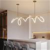 Lanekd Lampadario Cucina Moderno LED Lampada a Sospensione Dimmerabile Tavolo da Pranzo DIY Lungo Lampadari a sospensione Moderni con Telecomando Plafoniera Sala da Pranzo Ufficio Soggiorno Lampade L200cm