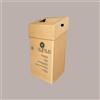 Lucgel Box Contenitore in Carta per Raccolta Differenziata a Base Quadrata (Fusto e Coperchio) 90 Lt- 2 Pezzi -