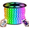 XUNATA Striscia LED WiFi RGB 220 V, impermeabile e flessibile, musica smartphone/1500 W controllo remoto/applicazione Alex Google Assistant (20 metri, 120 LED/m)
