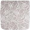 SaRani Cuscini per Sedia con Fascia Elastica e Imbottitura in Gommapiuma, Coprisedie in Cotone a Fantasia Rose (8, Beige, 40x40 cm)