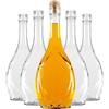 SUPERBUTELKI.PL Icona Bottiglie di vetro da riempire, per conservare vino, tinture, miele e sciroppo, bottiglie con tappo in sughero, 500 ml 50 Pezzi