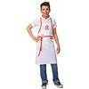 Siggi Horeca MasterChef - Grembiule Unisex per Bambini, Colore: Bianco