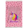 Overthetee Plaid Bambina Unicorni in Pile - [PERSONALIZZA NOME] - Copertina Invernale per Neonata