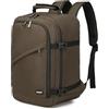 KONO Zaino Ryanair 40x20x25 Zaino da Viaggio per Aereo Bagaglio a Mano per Sotto il Sedile Borsa per Ryanair (20L, Marrone)