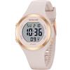 GOLDEN HOUR Orologio digitale da donna, impermeabile fino a 5 ATM, cronografo sportivo, con cinturino in silicone, data e quadrante luminoso facile da leggere, elegante