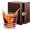 Maverton Bicchiere per whisky 280 ml - incisione personalizzata - bicchiere da whiskey in vetro - bicchiere di cristallo per compleanno - per festa del papà - per Uomo - Motociclo