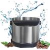 Qanye Scatola Fondi Caffè, Caffè Fondi Caffe Knock Box, Contenitore Per Fondi Caffè Inox, Knock Box Caffè Argent, Inox, Palo Principale Staccabile, Adatto per Caffè, Ristoranti Occidentali, Bar, Cucine
