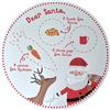 eBoutik - Decorazione natalizia di Babbo Natale, piatto infrangibile per le festività natalizie - latte e biscotti, sezioni di carote - piatto natalizio per bambini per Babbo Natale e renna Rudolph