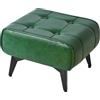 YMYNY Poggiapiedi Ottomano, Poggiapiedi in Ferro, Sgabello Moderno per Divano, Ottomano per Soggiorno, Piccolo Tavolino Multiuso, Sgabello Basso per Soggiorno Camera da Letto 40×30×26CM Verde HBD037GR