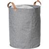 LOVE !T STORE !T LOVE IT STORE IT - Premium - Cesto Portabiancheria - Portabiancheria Sporca - Tessuto - 40x40x45 cm - Grigio
