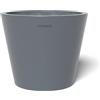 POTS&MORE VP011001 - Vaso per piante Conico 10 (diametro 10 cm, design elegante, colore grigio, altezza 8,5 cm, in plastica, per piante da appartamento)