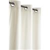 Atout Ciel Tenda effetto velluto a coste, con occhielli, 140 x 260 cm, pronta da appendere, colore: Beige