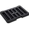 Garcia de Pou plastica vassoio per monete per cassetta portavalori, nero, 24 x 17 x 1.8 cm