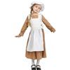 Sincere Party Costume vittoriano della ragazza vestito di cotone World Book Day Week Girl's Fancy Dress Brown L8-10