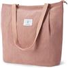 KALIDI Borsa impermeabile con chiusura lampo, borsa da donna, grande capacità, per lavoro, ufficio, viaggi, shopping, scuola e uso quotidiano, Colore: rosa., 41 x 13 x 36 Zentimeter