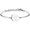 Brosway Bracciale Semirigido Donna In Acciaio Con Simbolo Cuore, Bracciale Donna Collezione Chakra - BHK35
