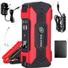 Higoom Avviatore di emergenza per auto,Jump Starter Power Pack per veicoli a 12 V,1500A Peak Portable Car Battery Booster Jump Starter(fino a 6.0L benzina o 4.0L Diesel) con torcia LED e display a LED